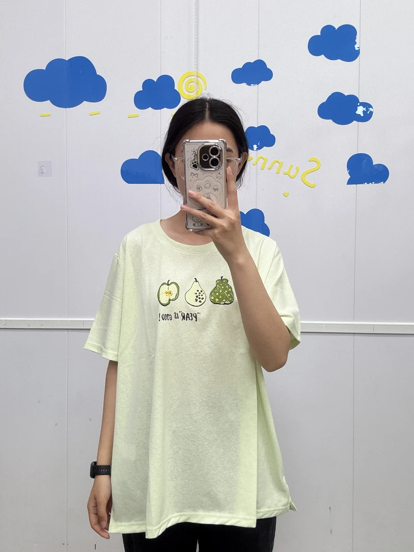[处理]夏季新款大码休闲时尚舒适宽松百搭短袖女（303）