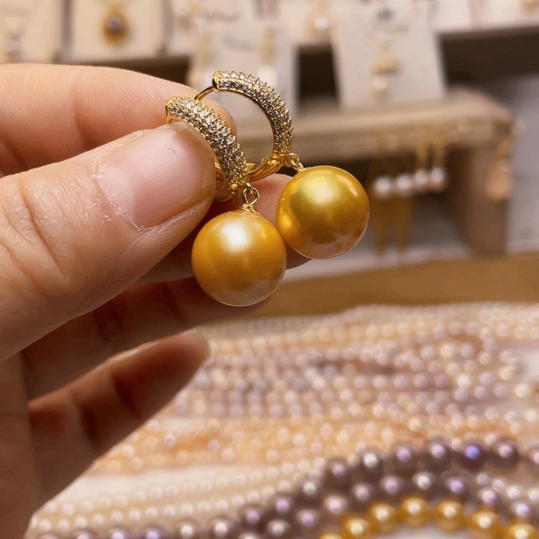 银S925镶嵌淡水珍珠珍珠首饰