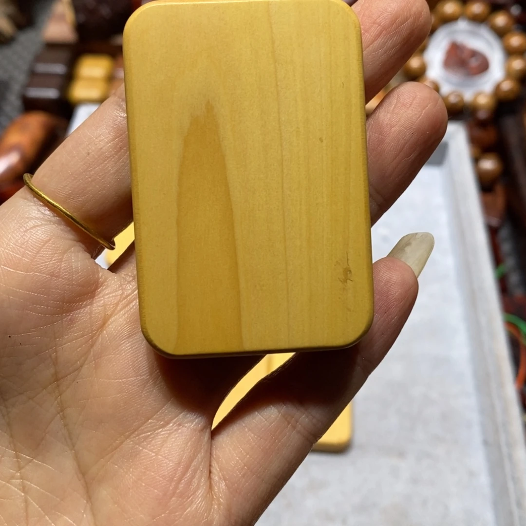 晴***里木黄杨木木块一个