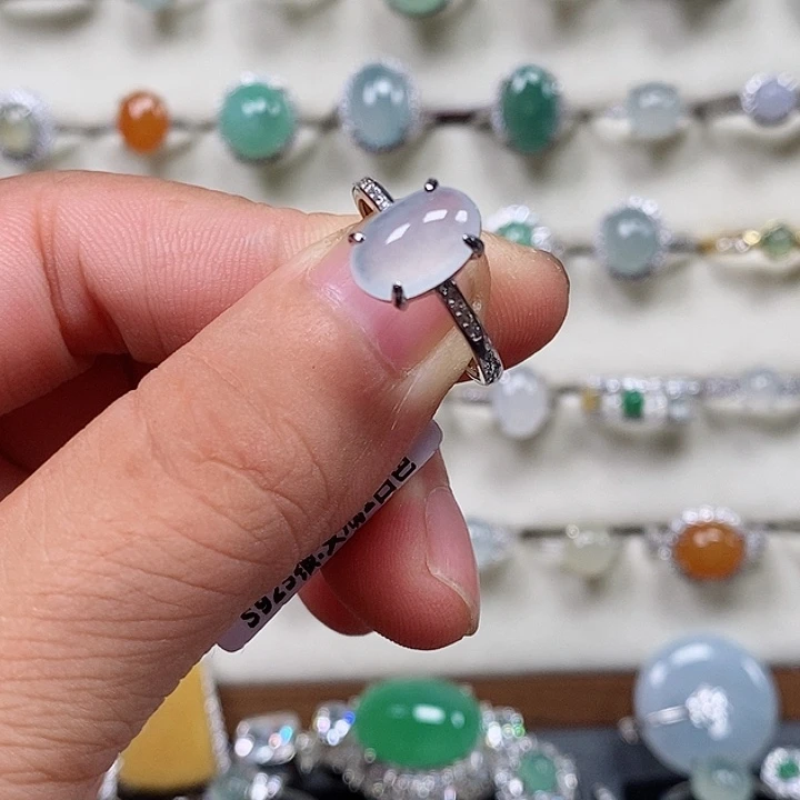 银S925镶嵌戒指翡翠