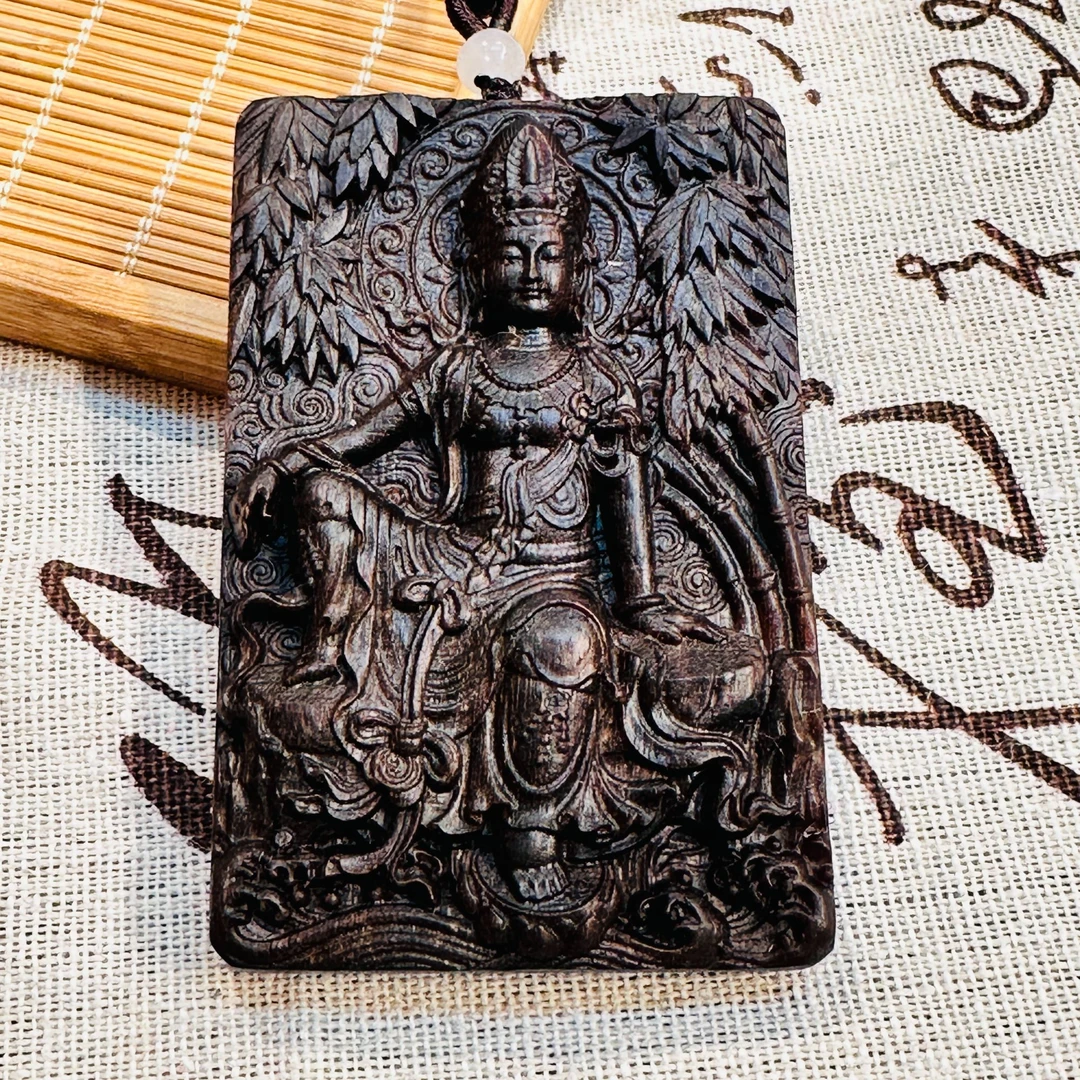 苏苏宠粉专属定制 白奇楠沉香观音牌