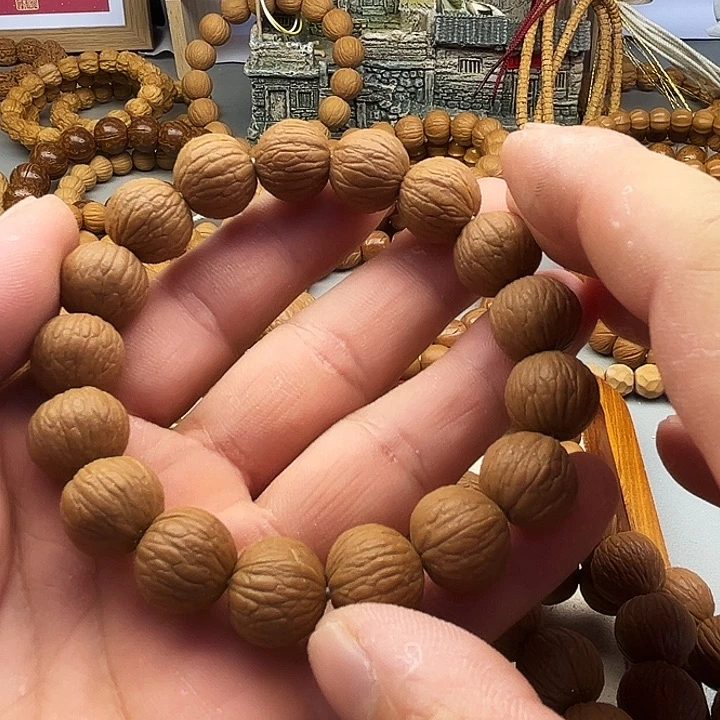 文玩核桃手串猴头凤羽全品2
