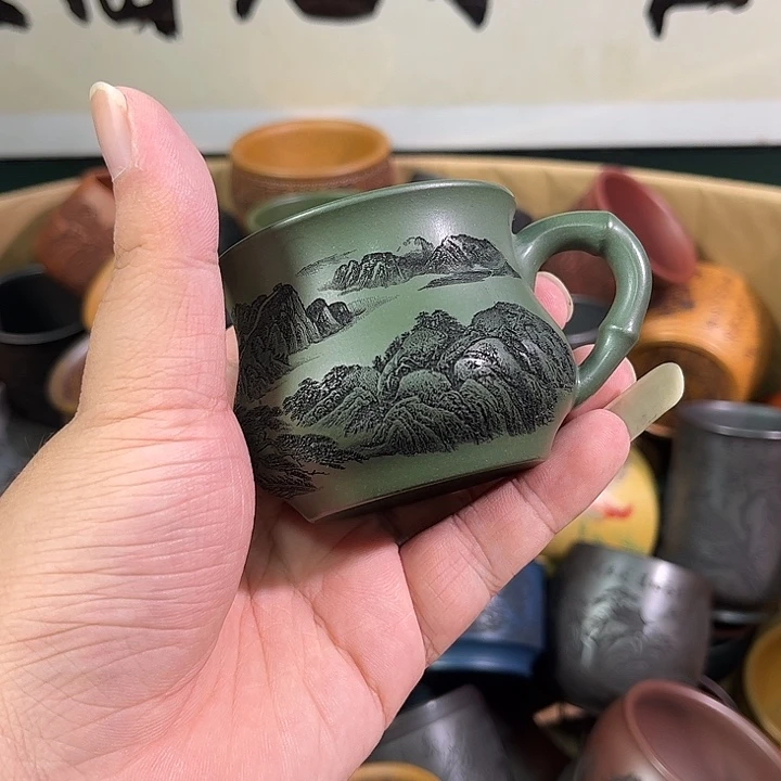 茶杯紫砂全手工紫砂主人杯