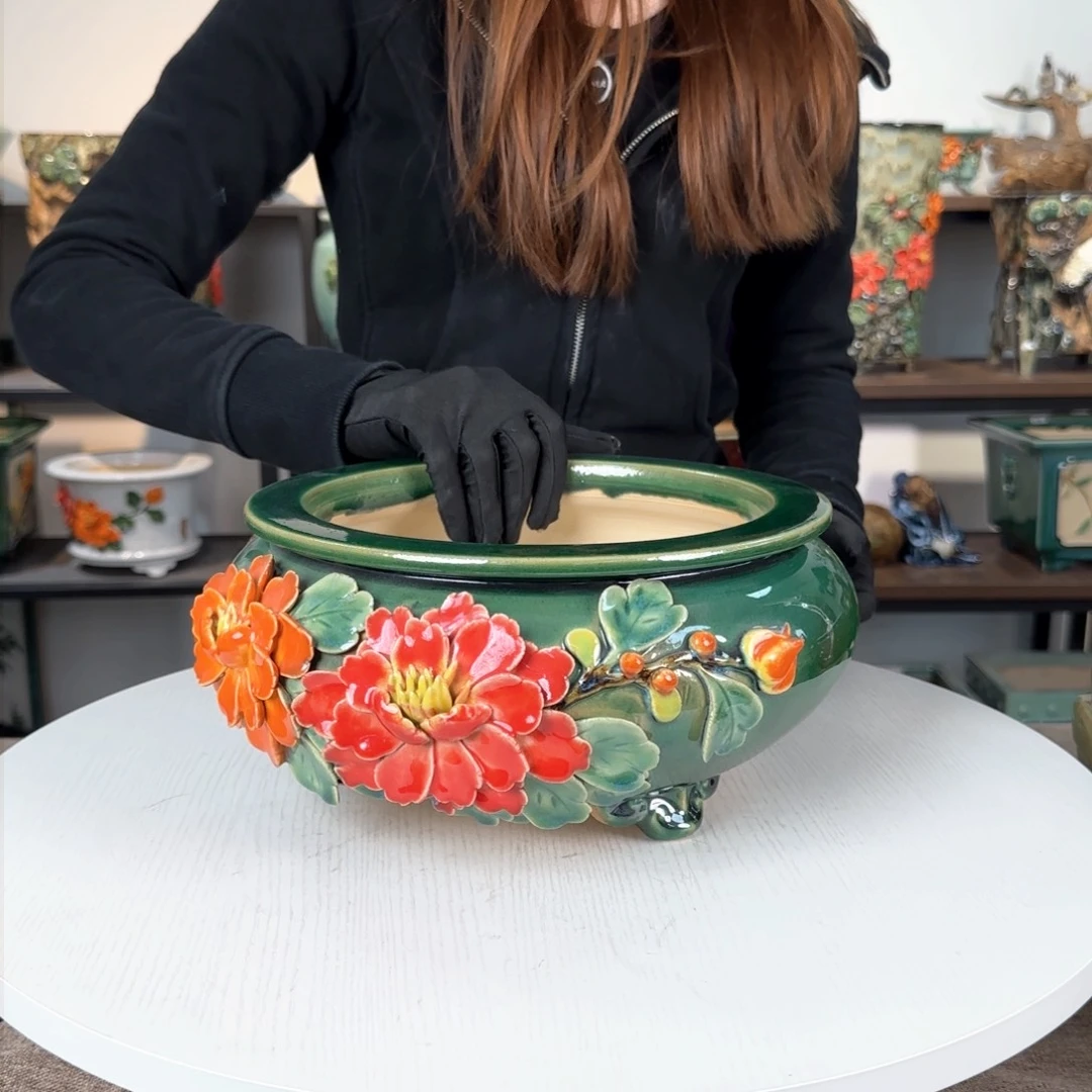 陶。一风堂石湾花盆