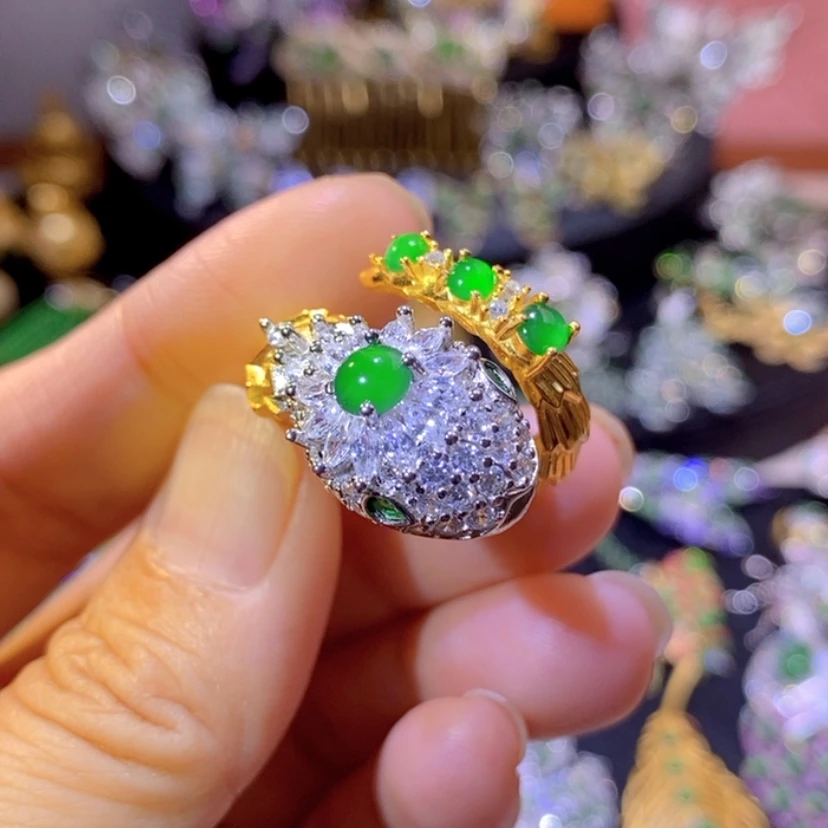【闪购商品】翡翠挂件银S925镶嵌
