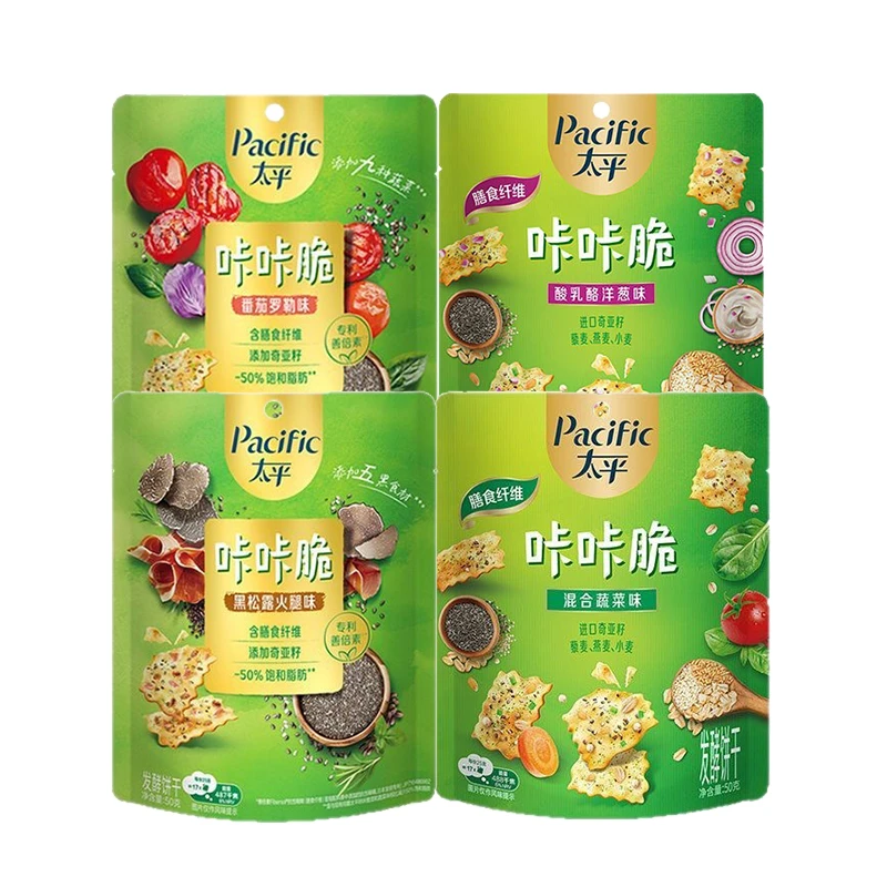 太平咔咔脆混合蔬菜味酸乳酪洋葱早餐梳打饼干小轻脆休闲零食小吃