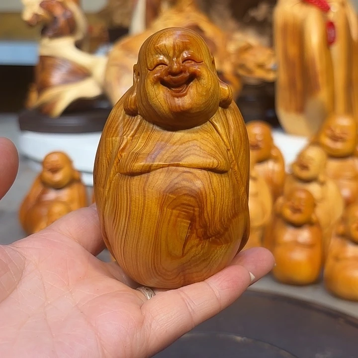 柏木太行崖柏弥勒佛
