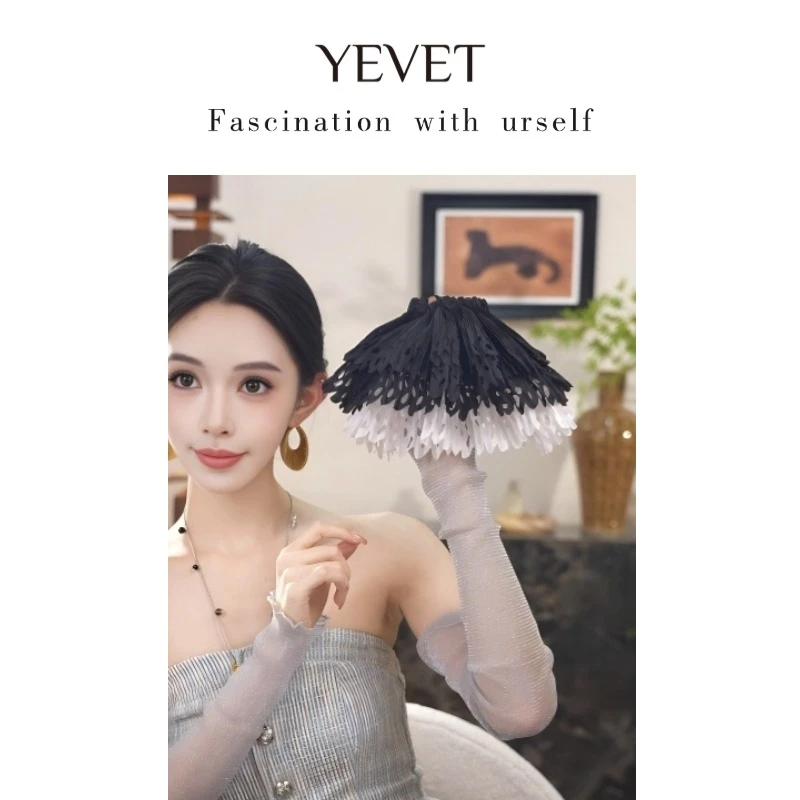 YEVET手工极简风发夹甜美可爱发圈复古优雅