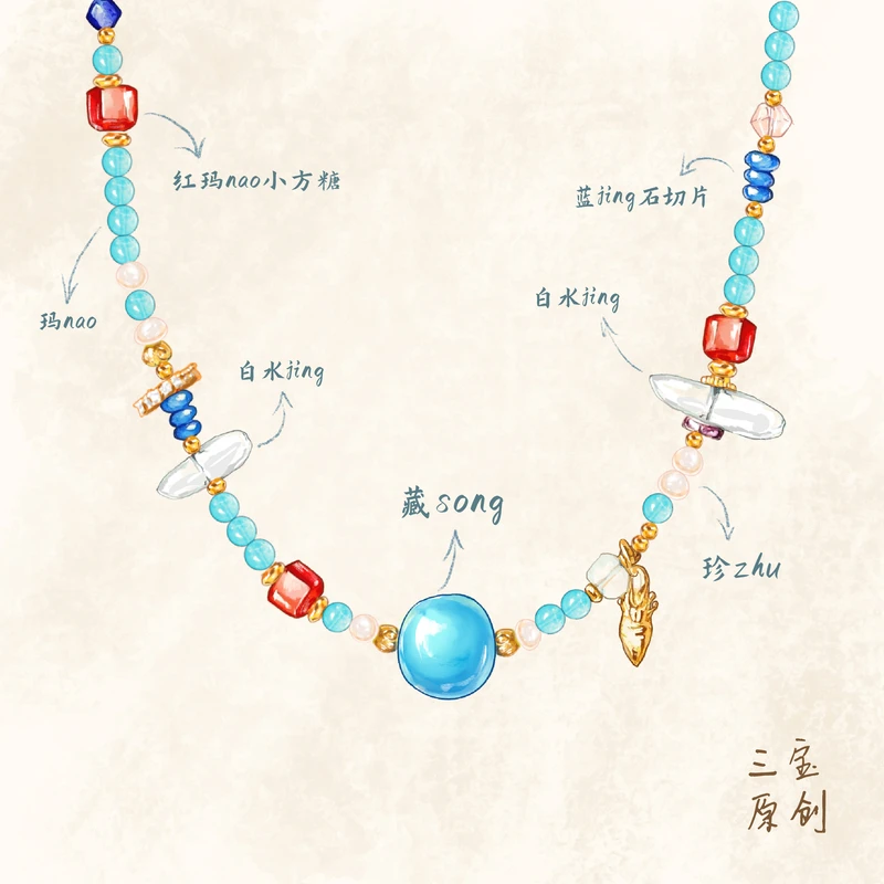 合金项链 【达芙妮】【净化/防护】项链女款首饰轻奢小众高级感X158