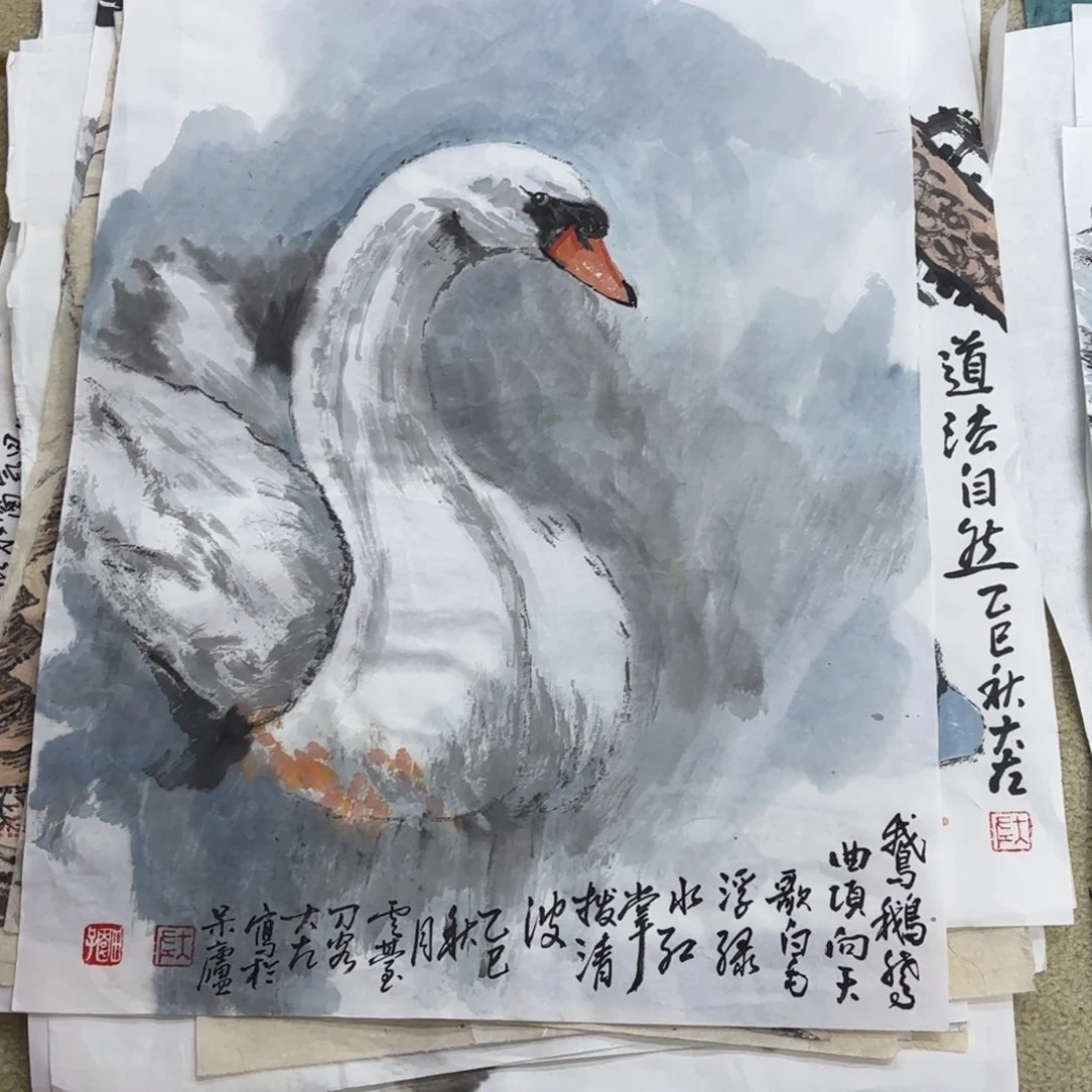 国画左庭强小品艺