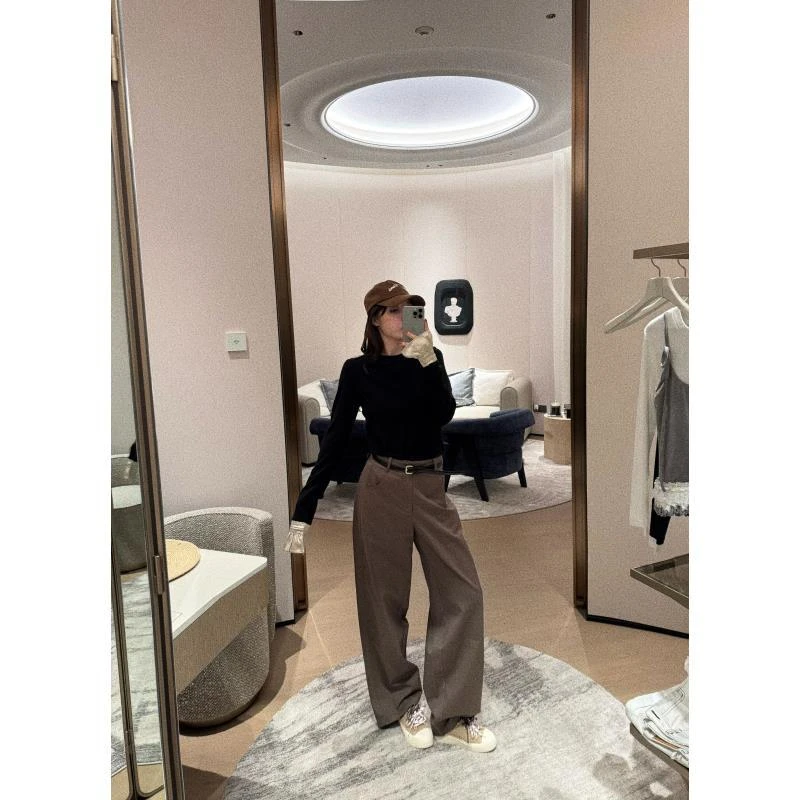 BETTER JOELAY-【甜甜可可】时尚高级直筒裤子宽松百搭休闲风Z1272