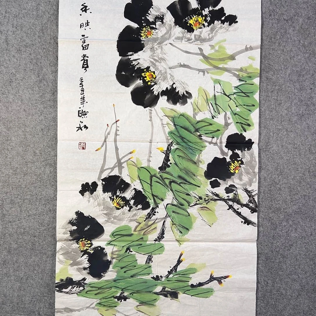 国画773 花鸟在此鸣叫时的鸣叫和