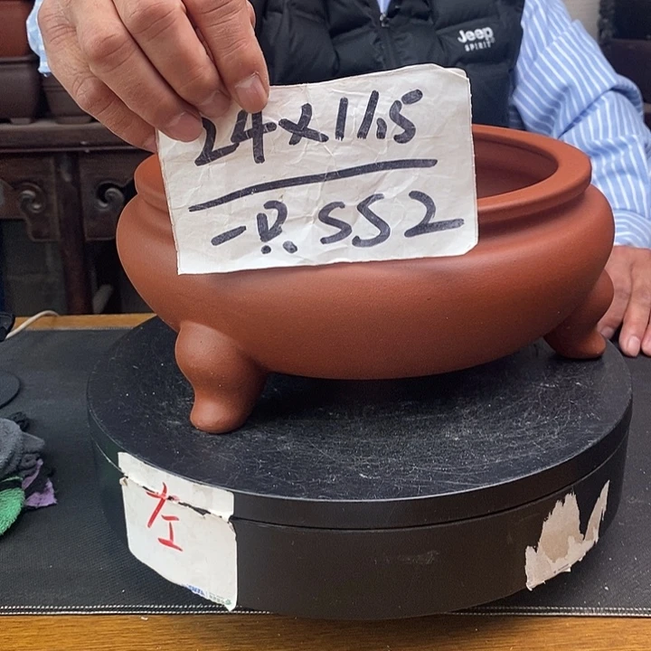 紫砂花盆货号一只SS2