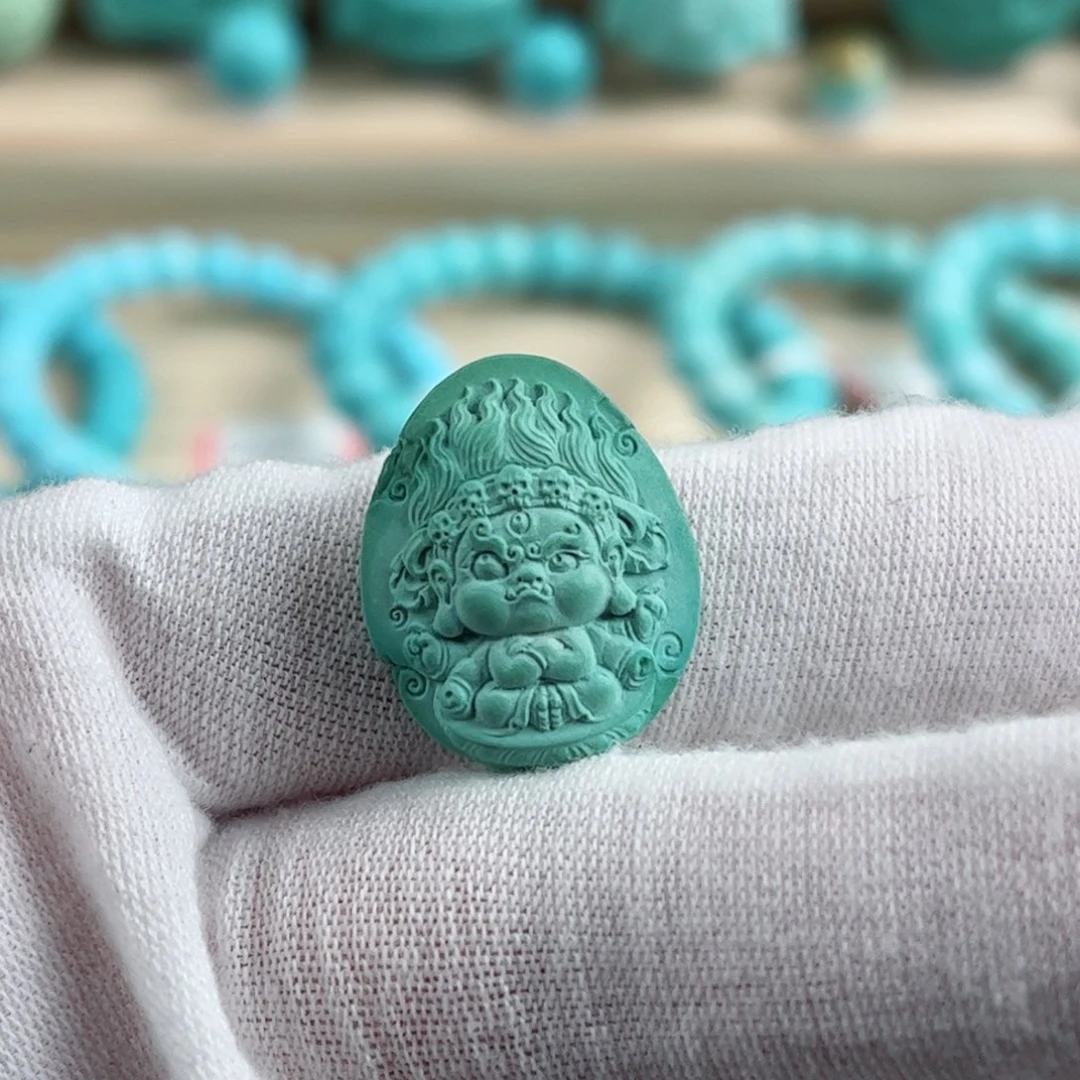 未镶嵌绿松石黑天宝宝