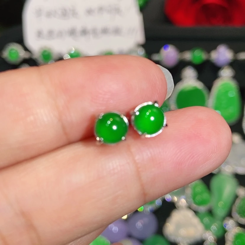 【闪购商品】未镶嵌翡翠耳饰天然翡翠