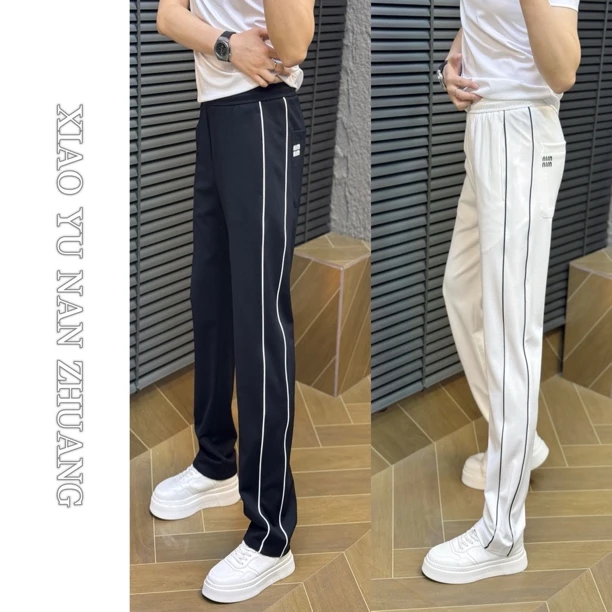 小雨男装｜2511夏季新品潮男定制窄版空调裤小直筒休闲裤S