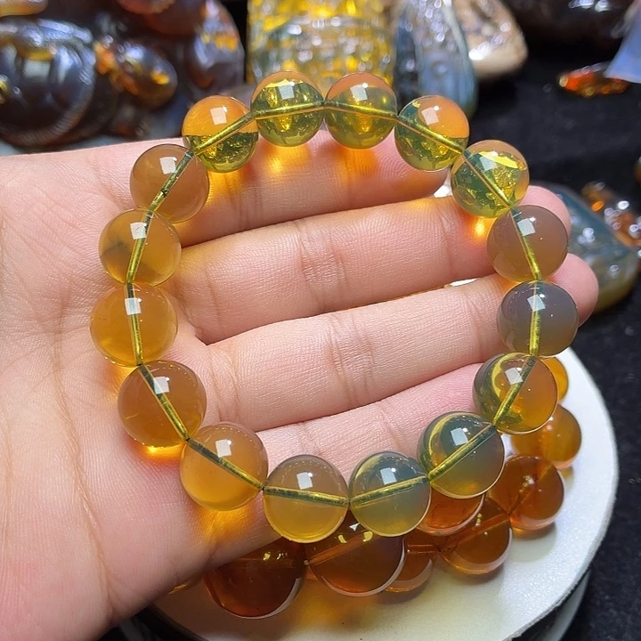 琥珀未镶嵌颈饰13➕金兰