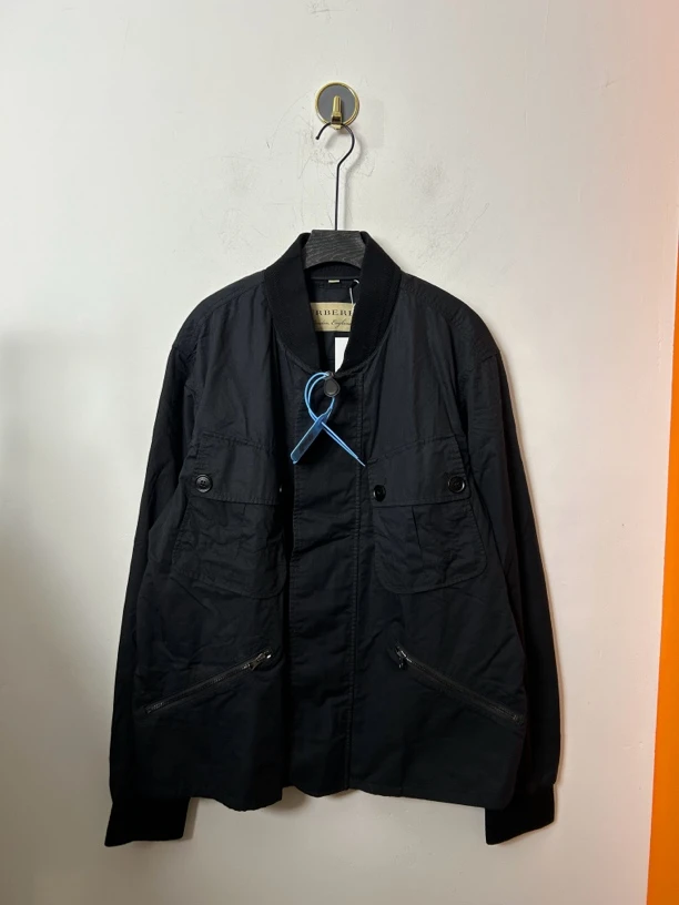 95新 BURBERRY/博柏利 黑色夹克外套