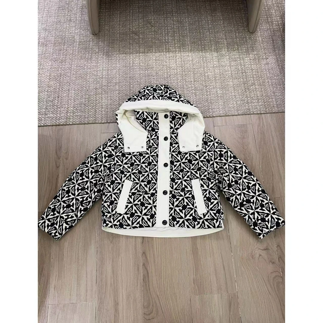 【洁子推荐】8610条纹连帽羽绒服