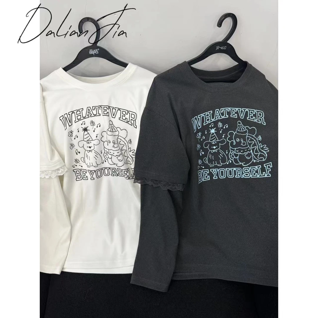 晶咕【小象舞会】德绒宽松韩版休闲假两件长袖上衣时尚百搭