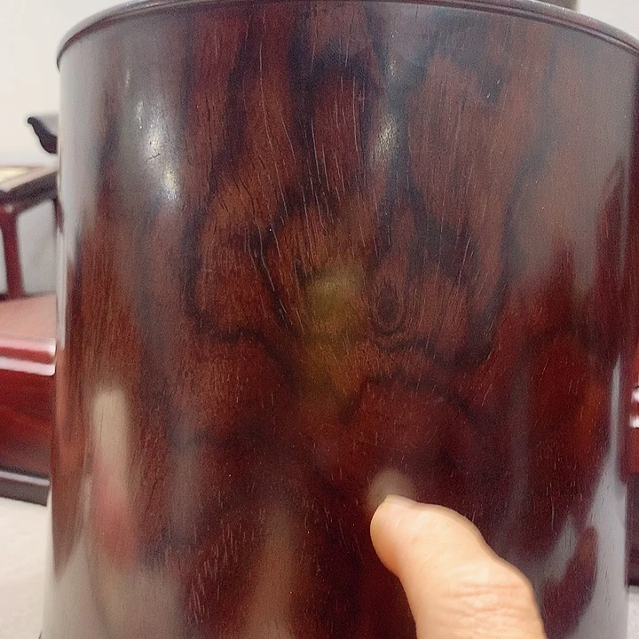 花梨木类蓝**云花梨木精品笔筒