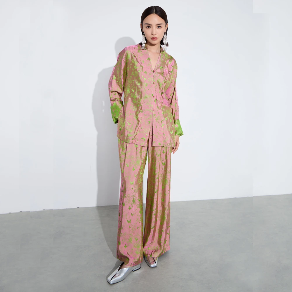 新中式气质炫彩提花套装