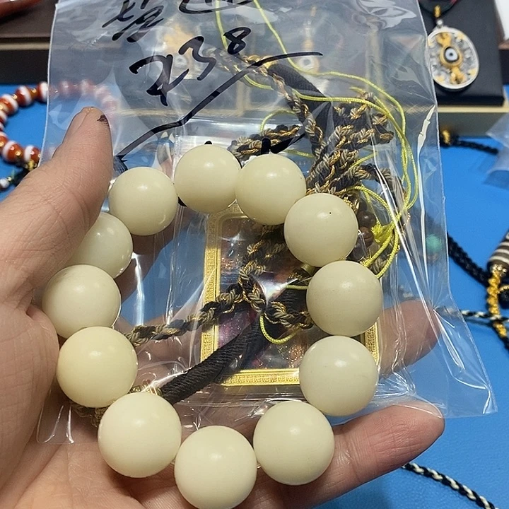 白玉菩提手串盐****站605男女同款