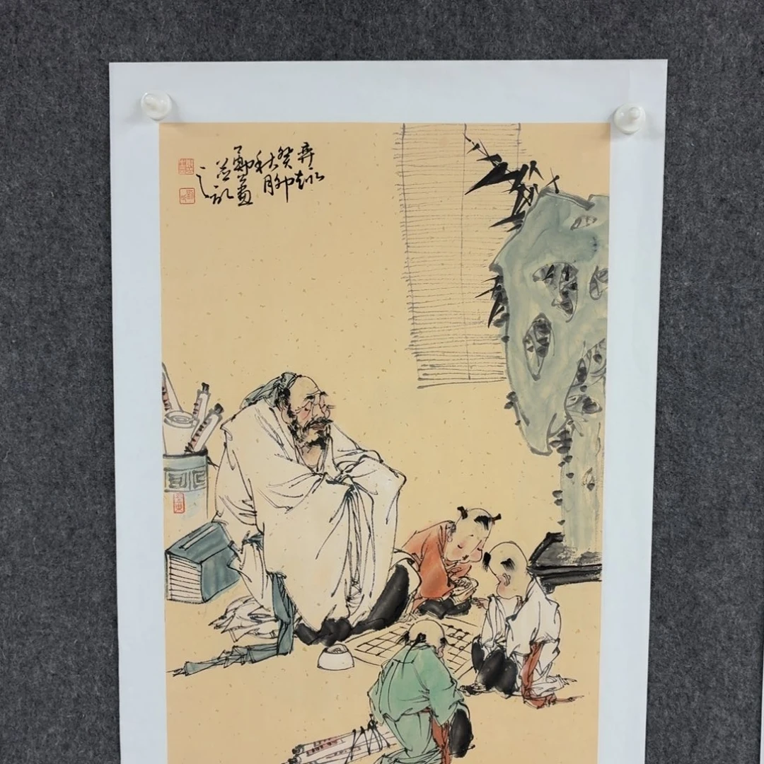 遥***…国画宣纸和笔的颜色