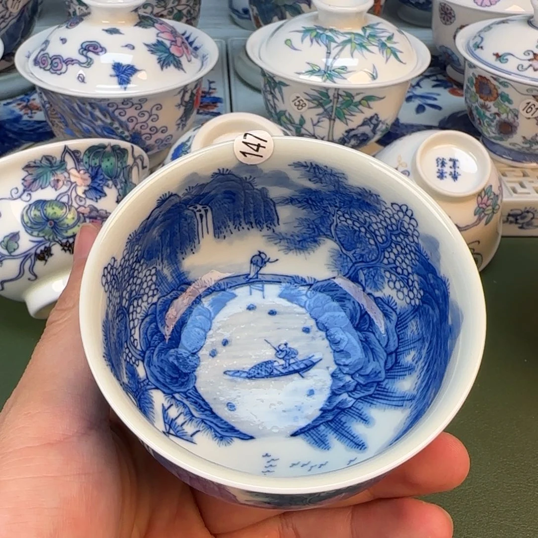 彦祖纯手工手绘茶具147