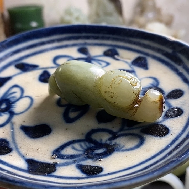 瓷片工艺品瓷盘内挂坠