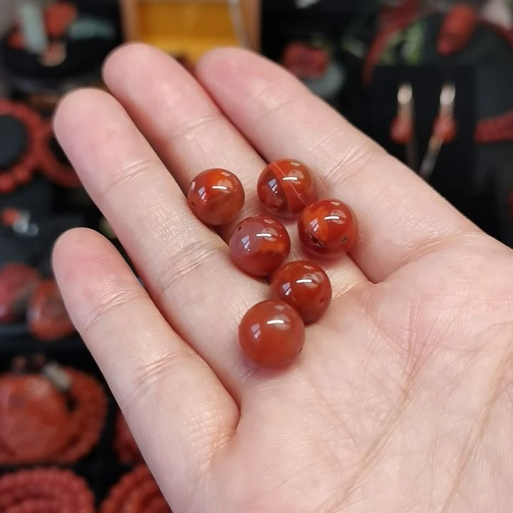南红玛瑙单珠未镶嵌