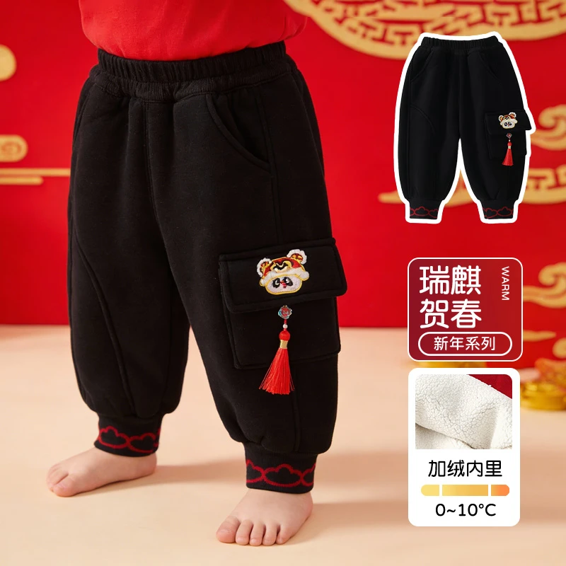 【加绒卫裤】拜年服加绒卫裤-128