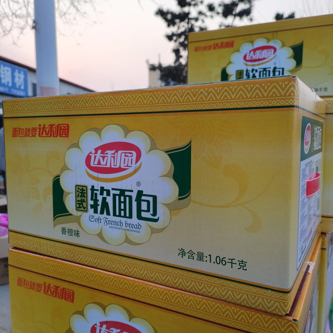 8月份达利园法式软面包1.06千克香橙味