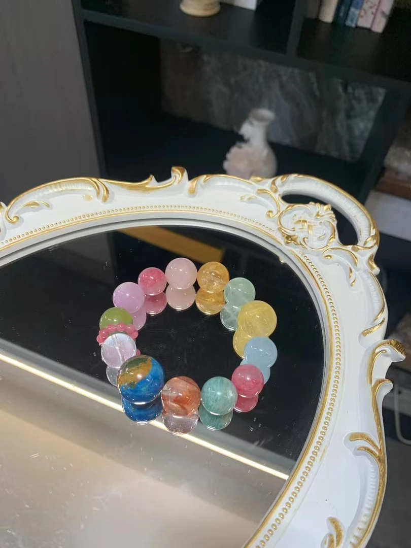 多宝小地球蔷薇跑环手串女款氛围感手串多样性发其一