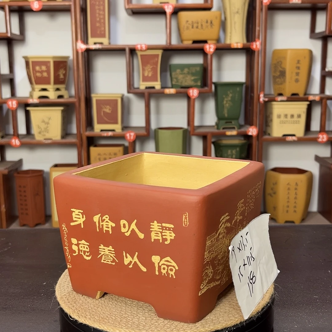 紫砂花盆紫砂花盆