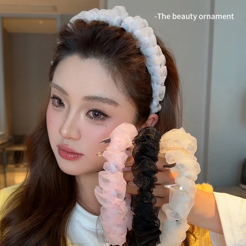 超仙云朵发箍女2025新款高颅顶气质高级简约风头箍网红显脸小发饰