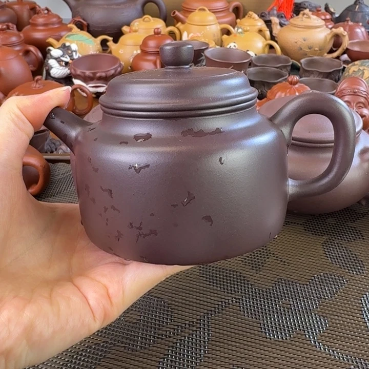 紫砂茶壶老紫泥全手德钟280