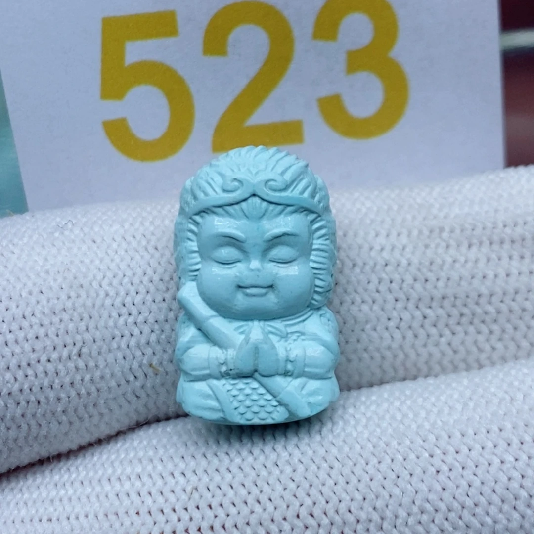 工***师绿松石未镶嵌珠宝奇石