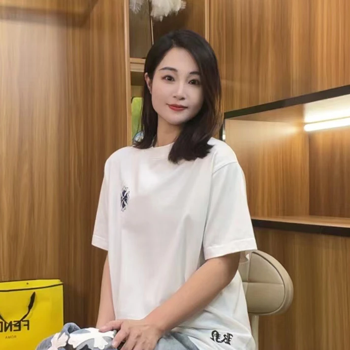 【高端定制19】小铁十字圆领休闲套头短袖 正肩透气T恤 男女同款