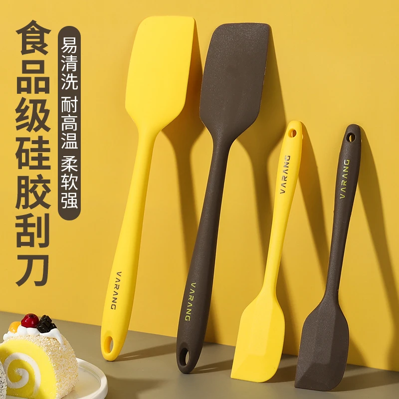 耐高温家用食品级一体式硅胶软刮刀烘焙奶油铲子蛋糕抹刀搅拌工具