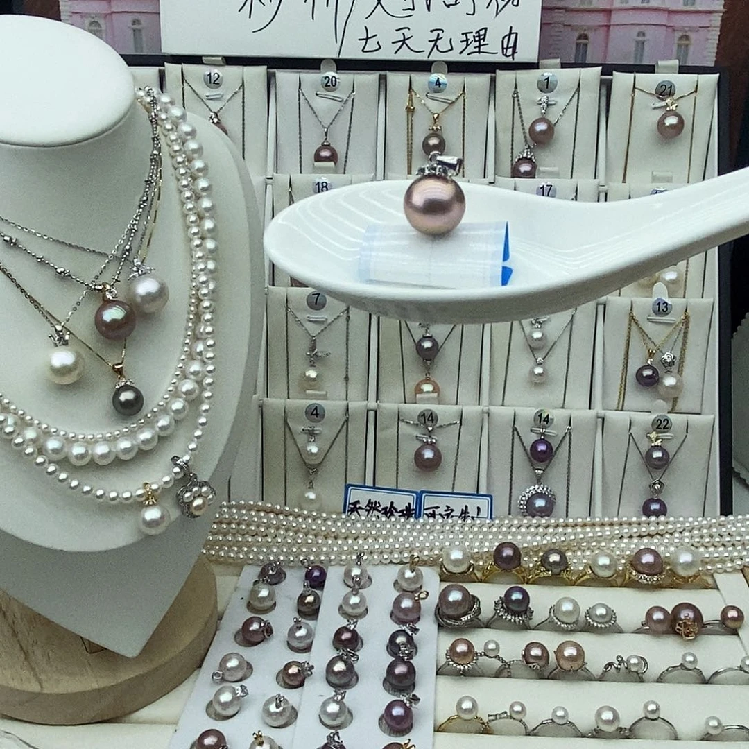 淡水珍珠珍珠银S925镶嵌