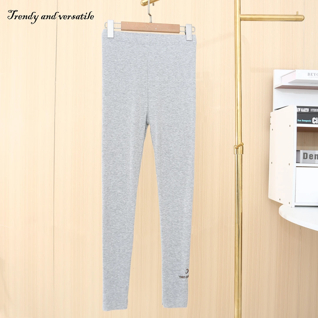 春夏季新款女士打底裤柔软松紧腰秋裤百搭01872简约舒适