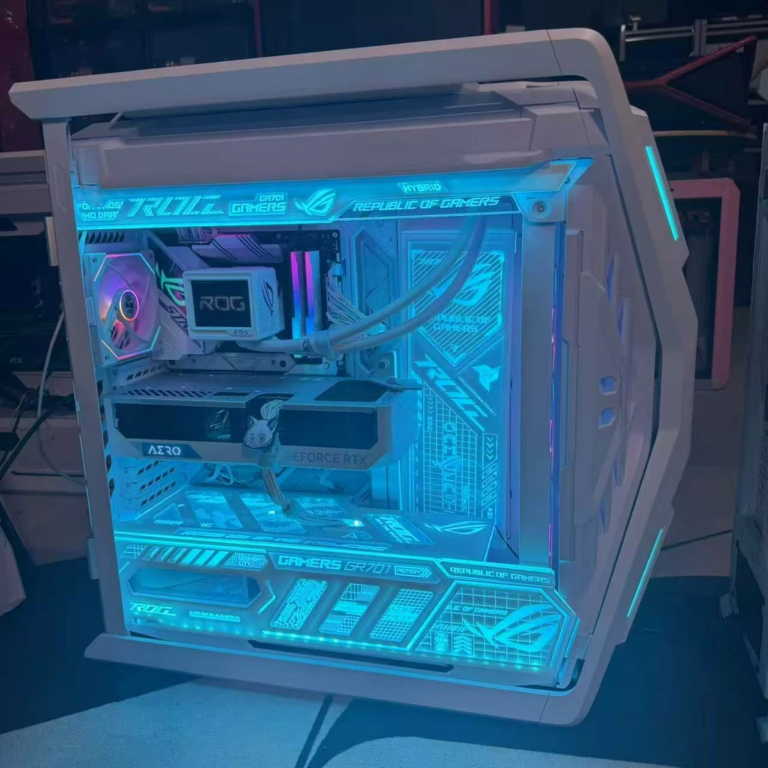 95新  小雪电脑 华硕14900kf华硕z790吹雪s 32G阿斯加特4080s猛禽