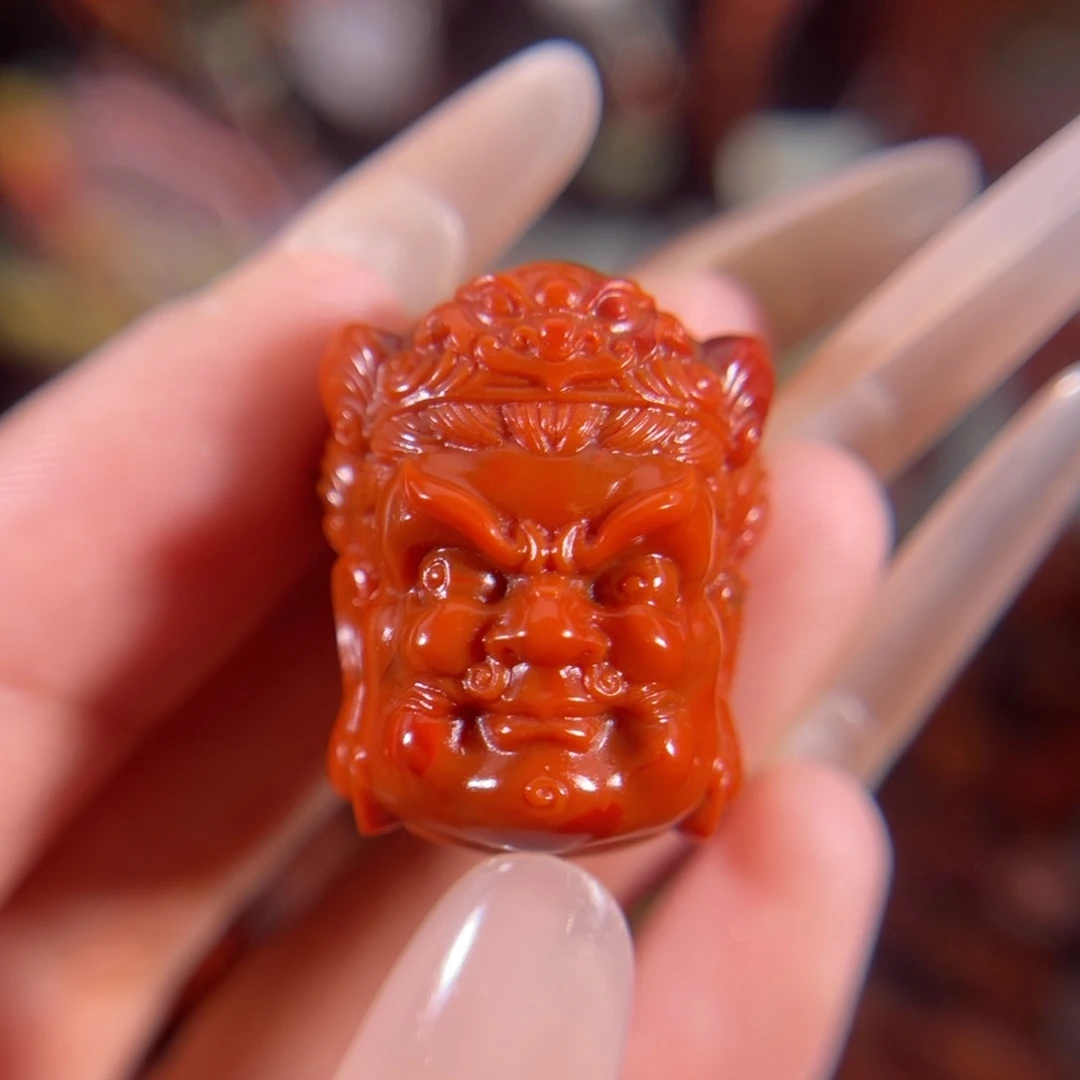 南红玛瑙未镶嵌黄财神26*20.9