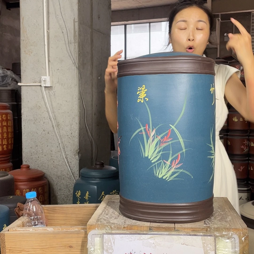 宜兴原矿紫砂茶叶罐