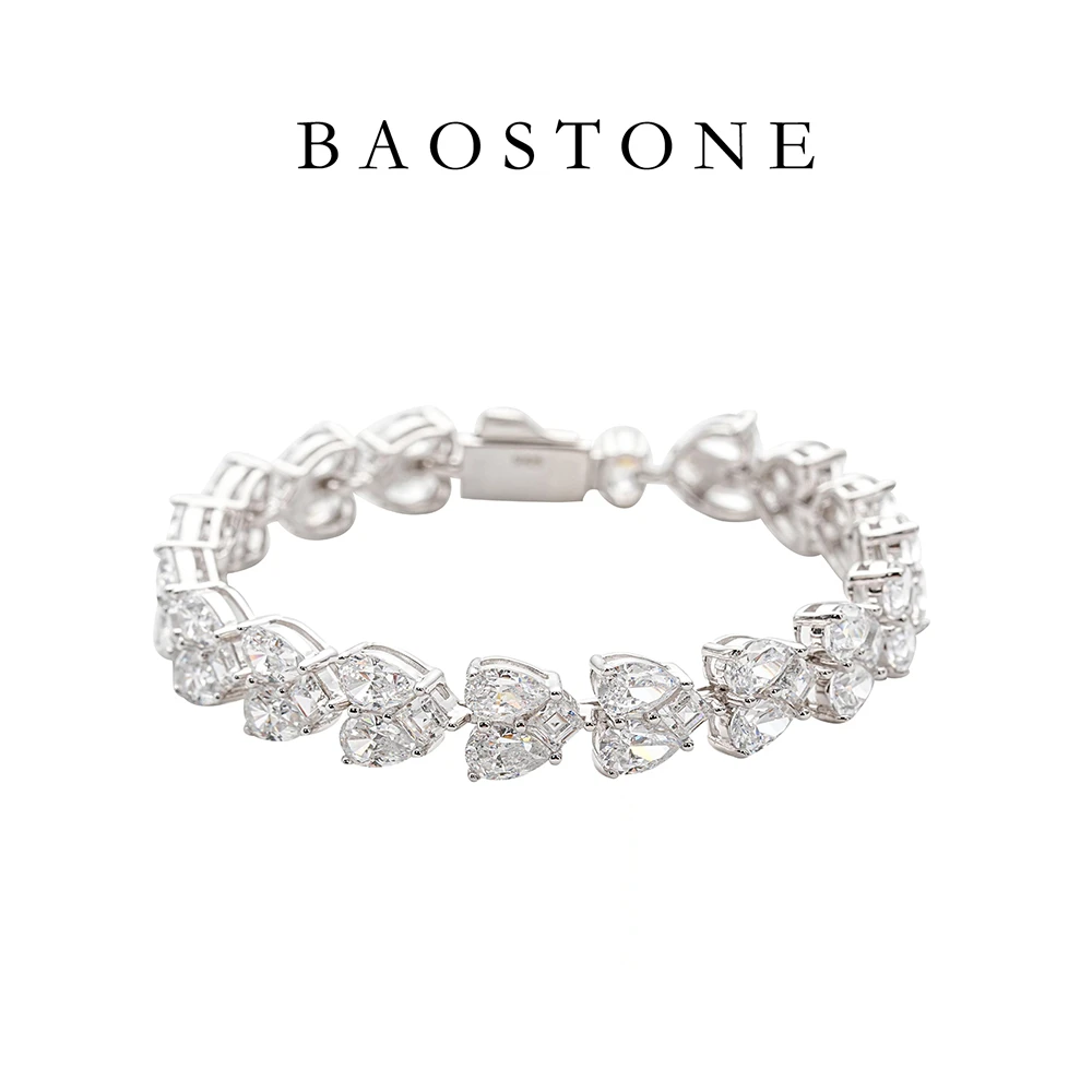 BAOSTONE 925银合成锆石手链  【璀璨星河】 奢华满钻镶嵌S86