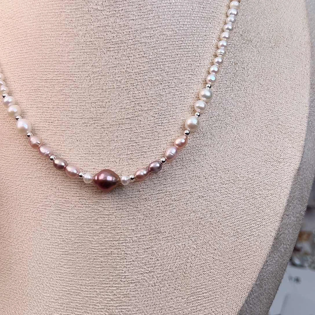 淡水珍珠未镶嵌颈饰