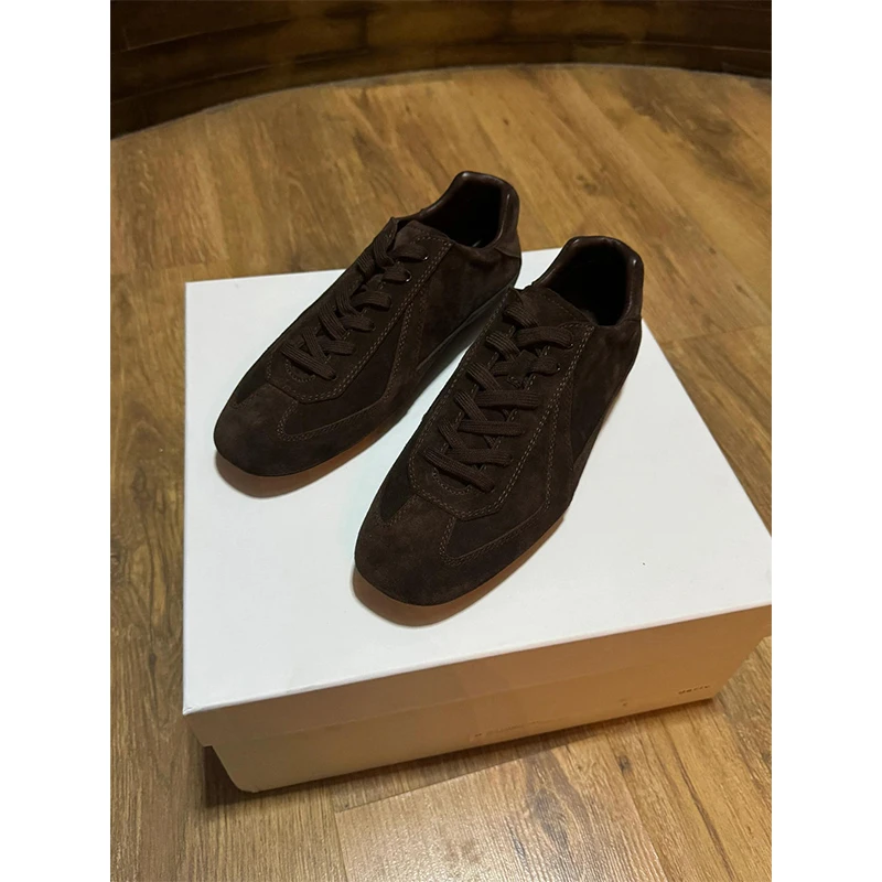 平底通勤休闲鞋春秋极简复古德训鞋男女轻量徒步赤足鞋运动慢跑鞋