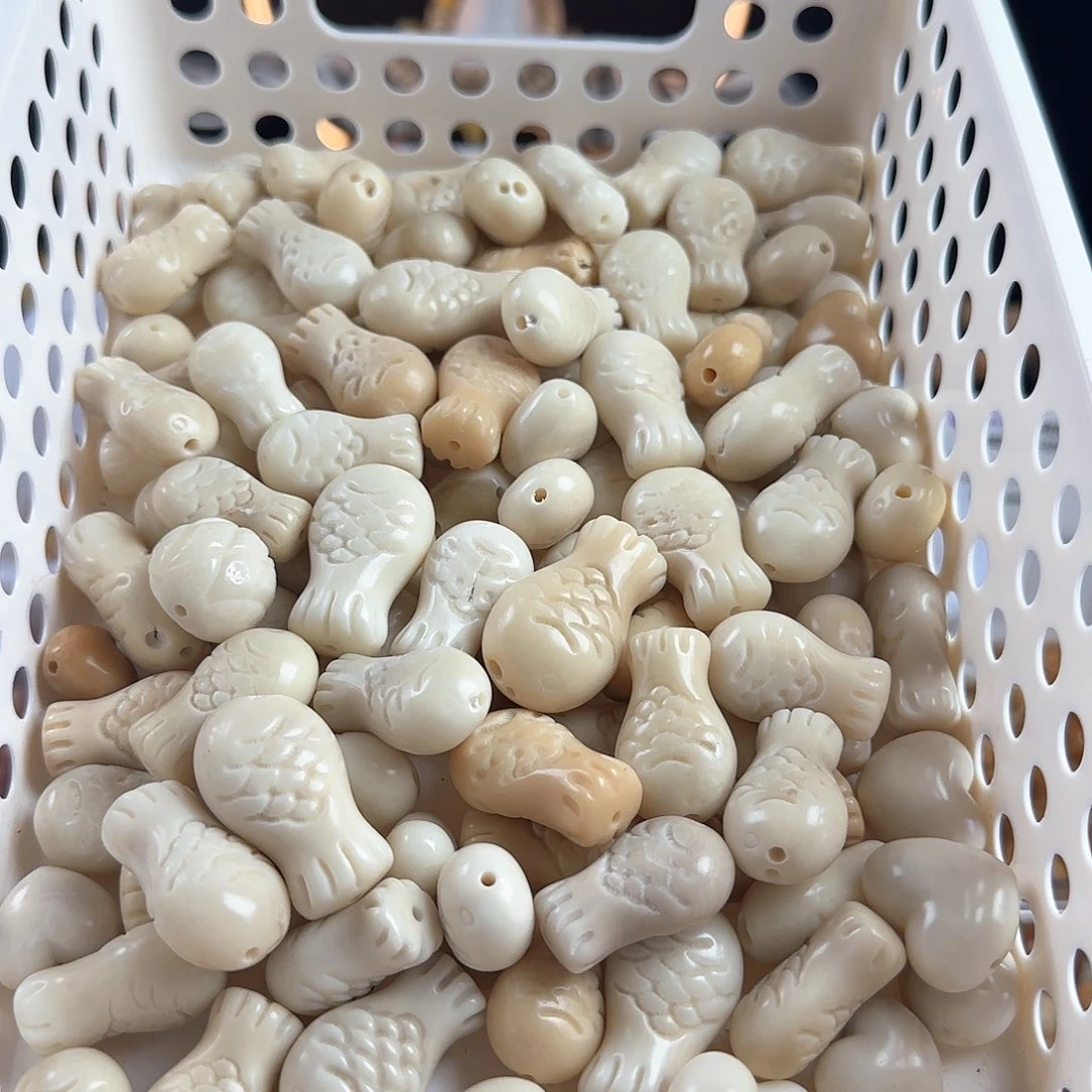 菩提根/象牙果手串瑕疵牙果鱼6颗不挑瑕疵有裂介意勿拍