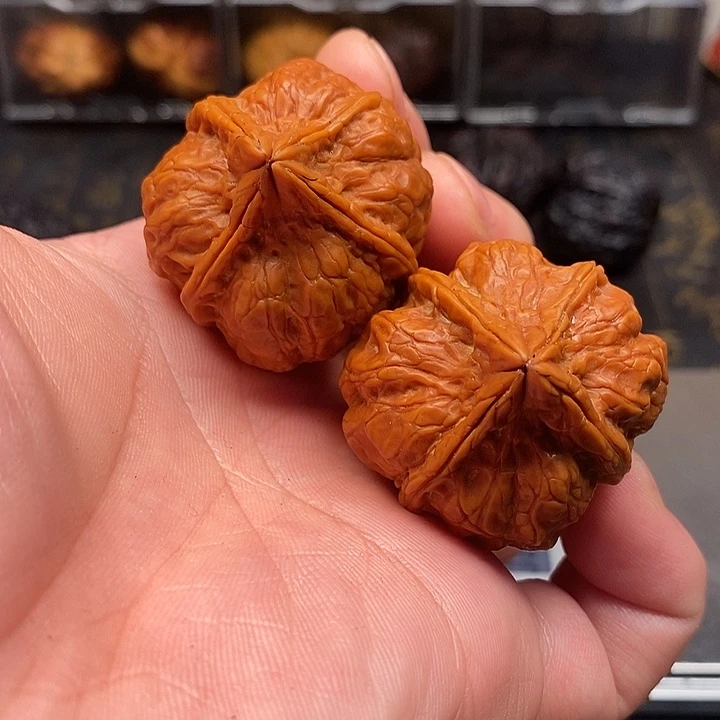 十***生把件文玩核桃霸王枪四棱